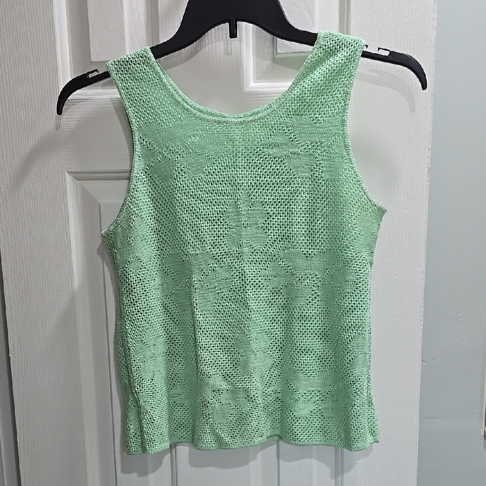 Green Knit Open Cardigan Skirt Set - Picture 2 of 10